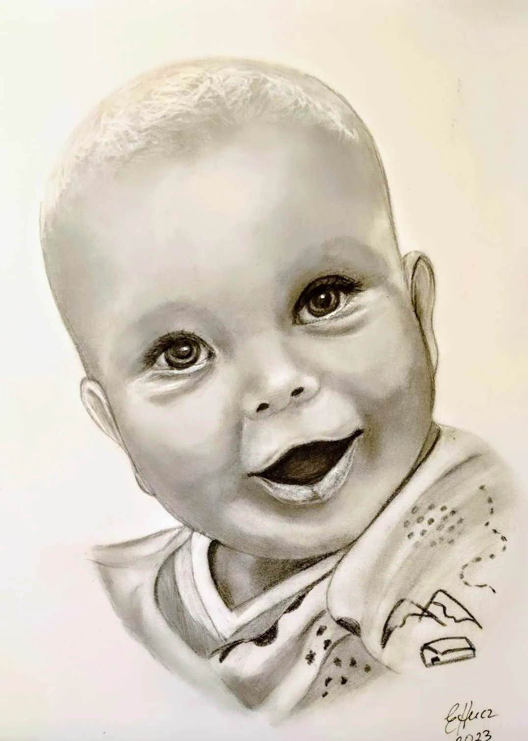 Portret ze zdjęcia - dziecko