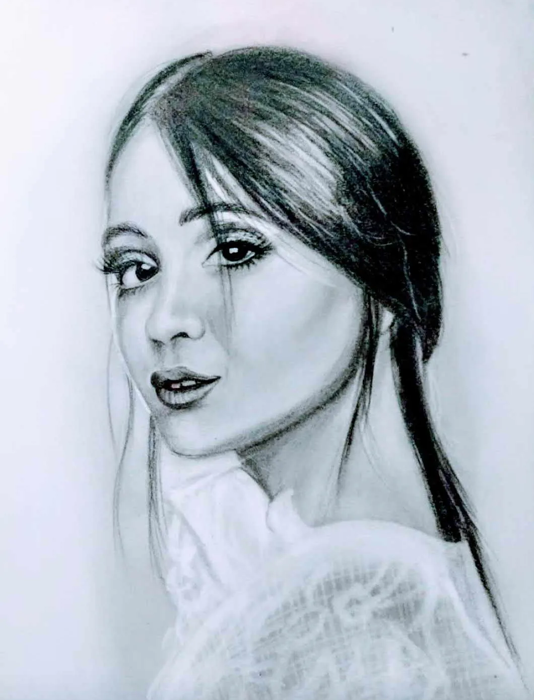 Portret ze zdjęcia - kobieta