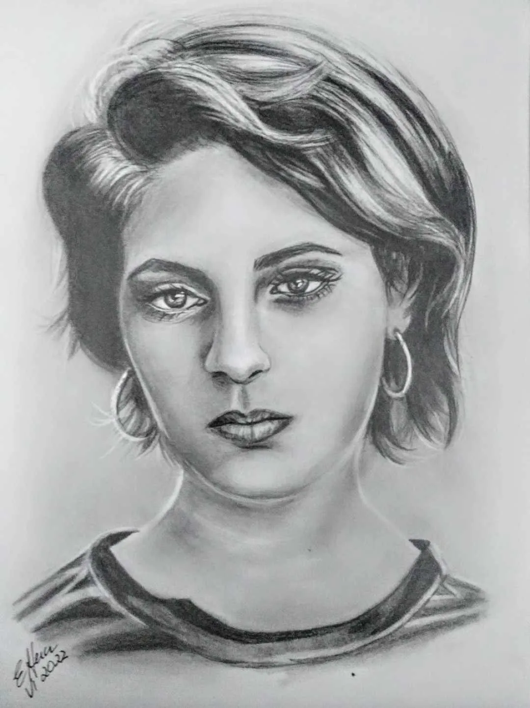 Portret ze zdjęcia - kobieta